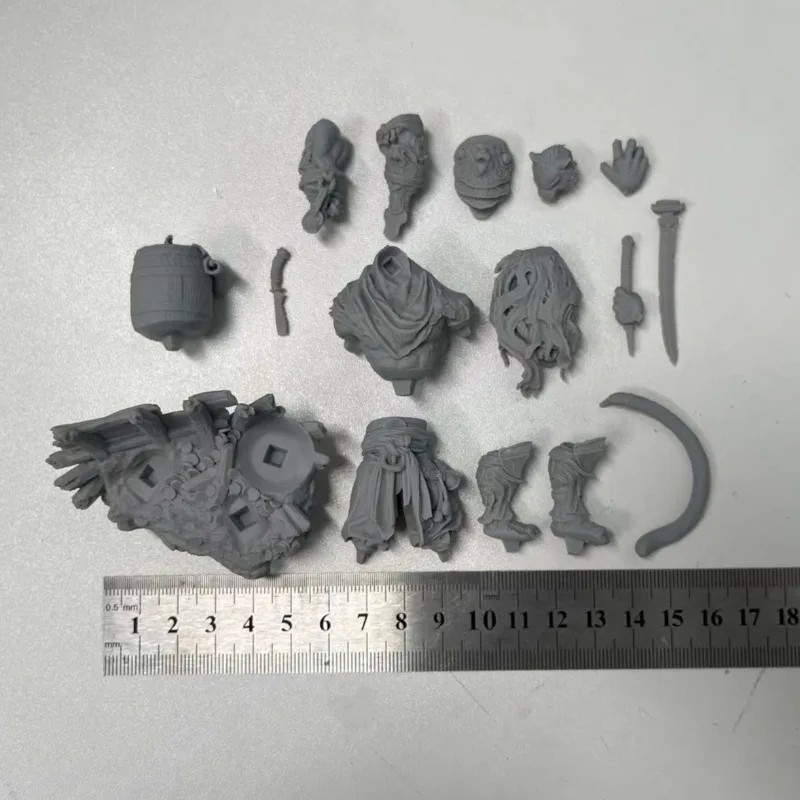 1/24 Scale Resin Figure Model Kit | Tiger Warrior Fantasy Hobby Miniature Sculpture Toy