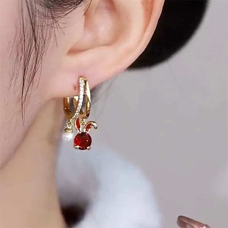 High-grade Pearl Zircon Earrings