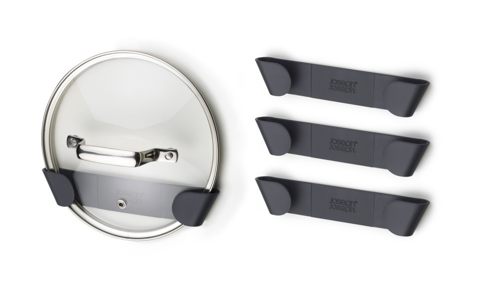 CupboardStore Set of 4 In-cupboard Pan Lid Holders  - Joseph Joseph