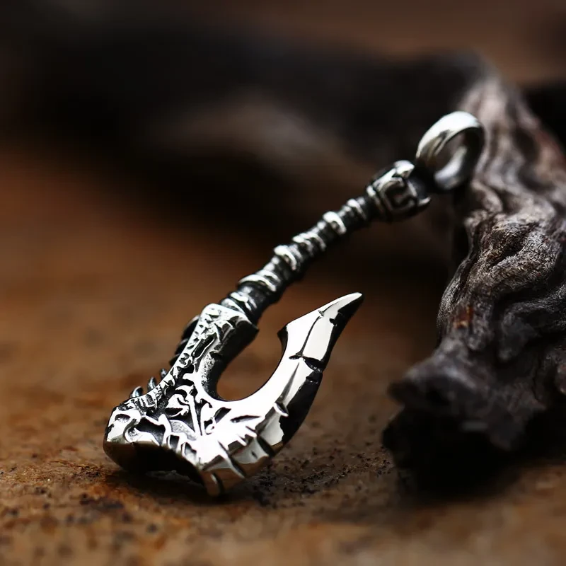 Stainless Steel Vintage Personality Axe Pendant