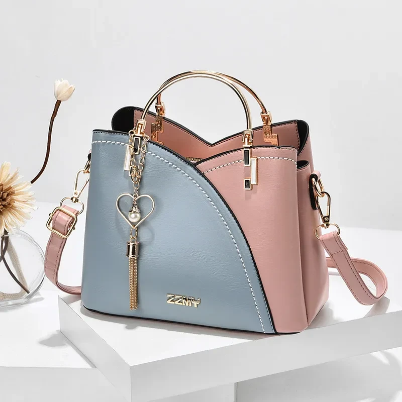Color Block Handbag For Women