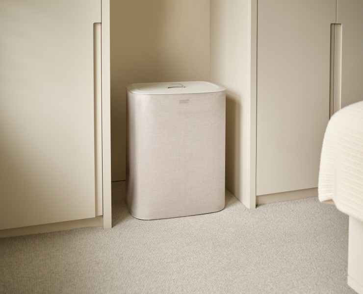 Tota 90L Laundry Separation Basket - Ecru  - Joseph JosephTota 90L Laundry Separation Basket - Ecru  - Joseph Joseph