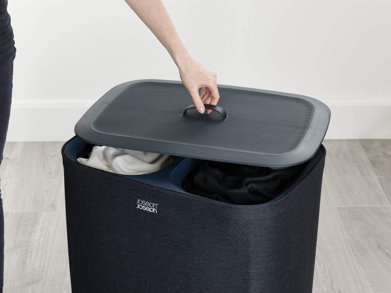 Tota 90L Laundry Separation Basket - Carbon Black  - Joseph Joseph