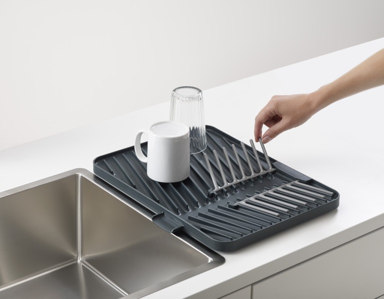 Flip-Up Draining Board- Grey  - Joseph Joseph