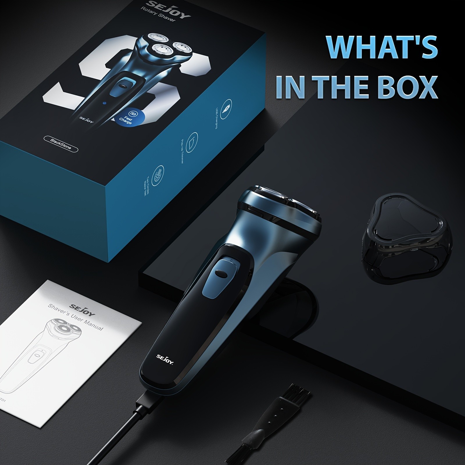Sejoy Electric Razor For Men, Electric Face Shaver, Cordless Washable Rechargeable Shaving Machines, Fast Charging, Best Gifts For Men