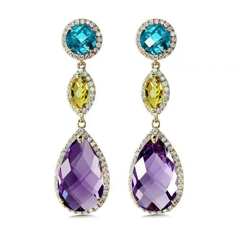 Fashion Diamond Crystal Women's Earrings