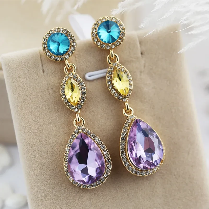 Fashion Diamond Crystal Women's Earrings