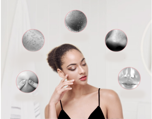 Silicone Facial Cleansing Instrument Electric Facial Cleansing Instrument Brush Facial Massage To Blackhead Pore Cleaner