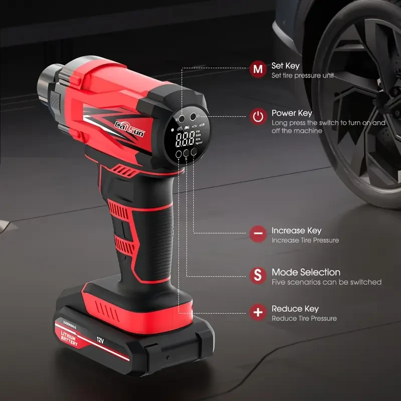 CARSUN Portable Wireless Air Compressor