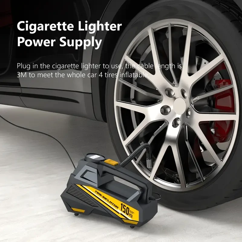 Carsun Digital Tire Inflator Portable Car Air Compressor Pump Air