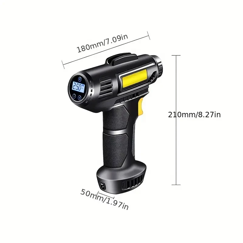 Portable Air Compressor And Inflator That Is Compact And High-Speed