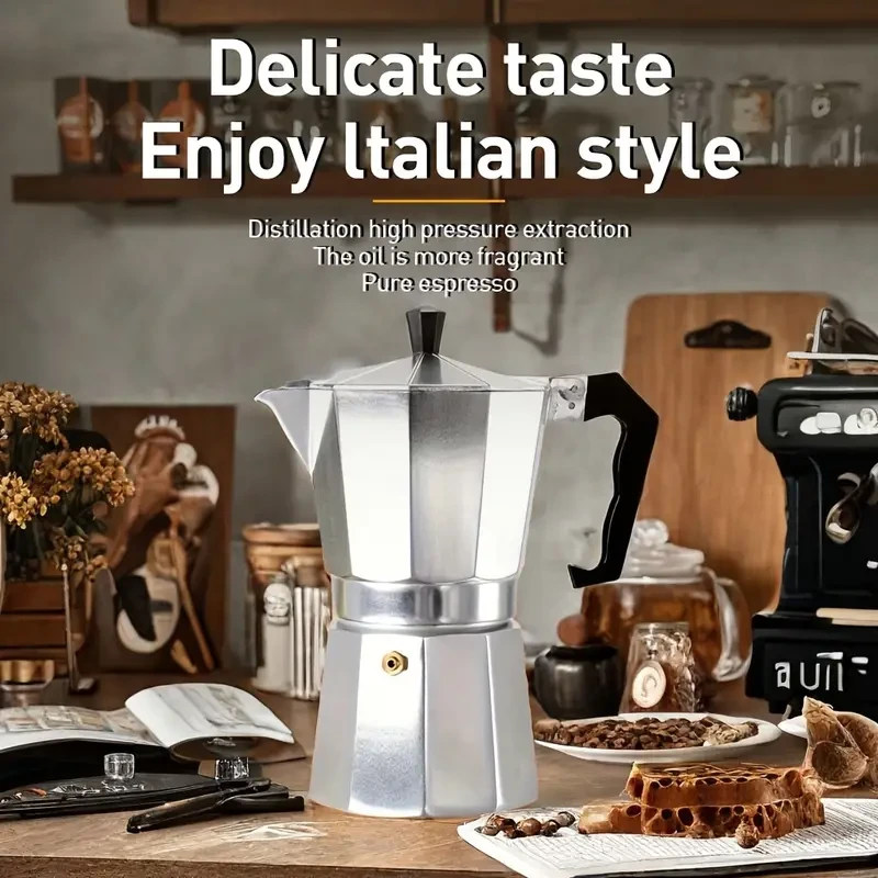 1pc Classic Manual Moka Pot Coffee Maker