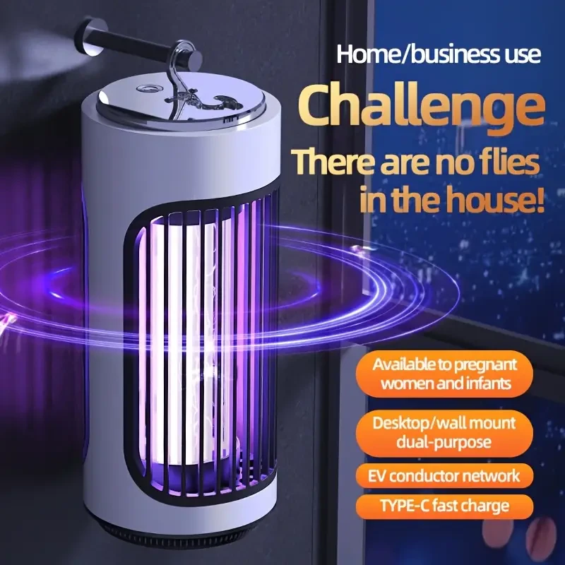 2-in-1 USB Rechargeable LED Mosquito Killer Lamp