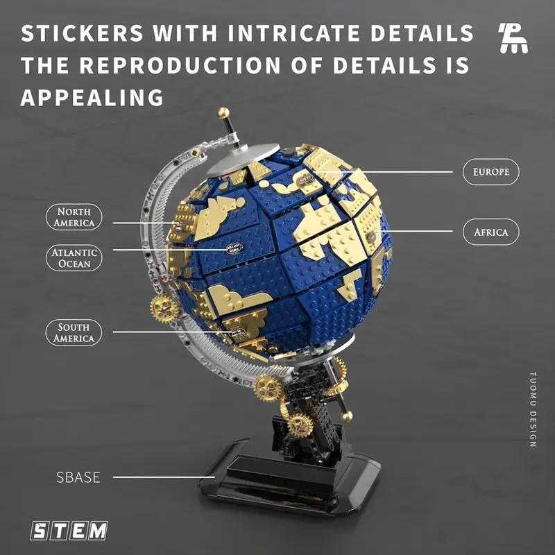 1455pcs Space Exploration Globe Puzzle