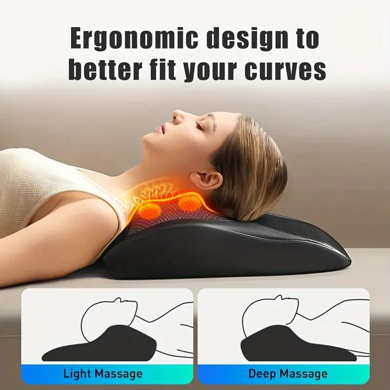 HOMEMASSA 3D Kneading Massage Pillow with Heat