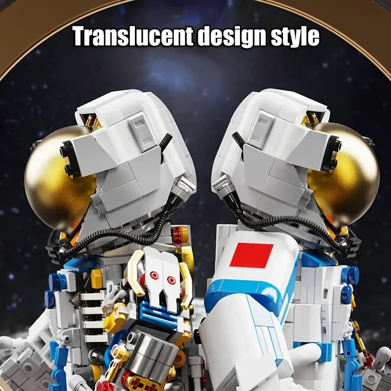 1736pcs Astronaut Building Blocks Set