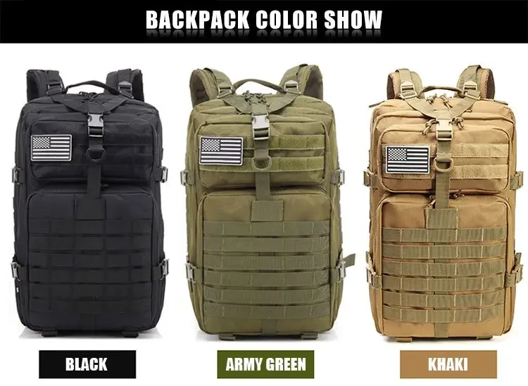 Large Capacity Waterproof Backpack, Perfect For Outdoor Sports, Camping, Hiking And Travel