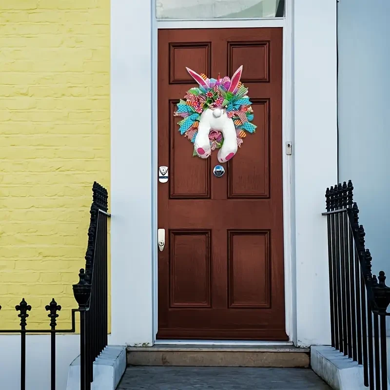 Electric Easter Bunny Wreath with Thief Ears