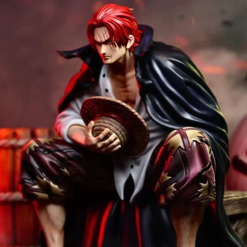 17cm One Piece Shanks Anime Figure Film Red Yonko Red Hair Shanks PVC Statue
