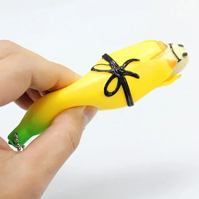 Funny Squeeze Vent Decompression Banana Toy