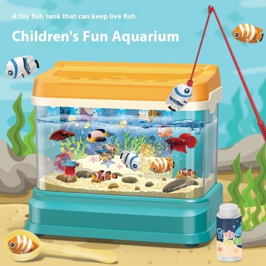 Parent-child Interaction Aquarium Electric Music Light Children Pet Fish Tank