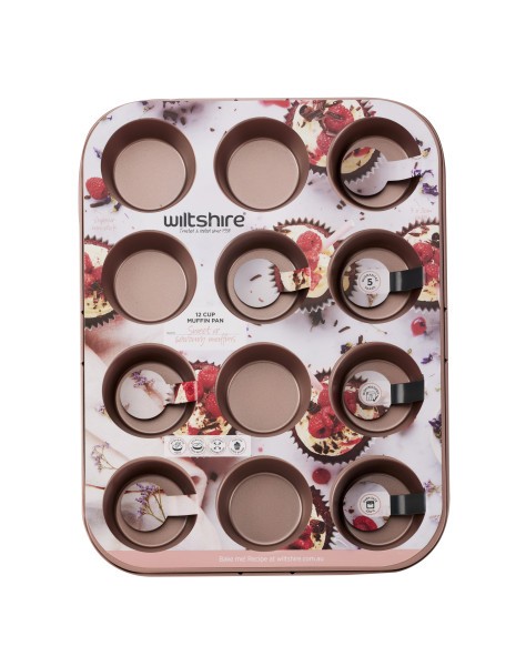 Rose Gold Muffin Pan 12 Cup - Wiltshire