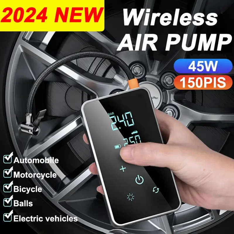 suitu 45W High-Pressure Portable Air Pump with Digital Display