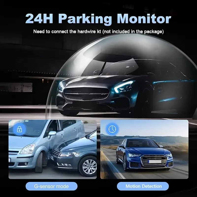 ZKCAMSPY FHD 1080P Night Vision 4 Channel Car Dash Cam