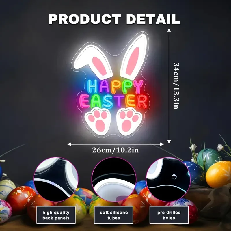 Happy Easter Neon Sign