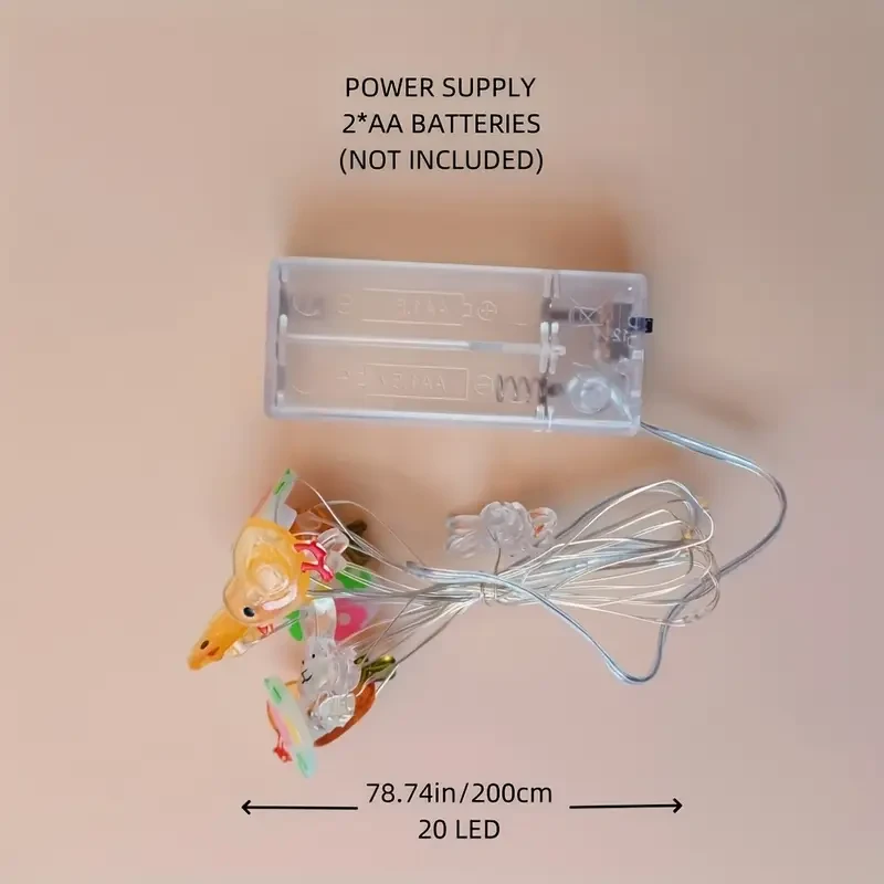 Easter 1pc Chicken Rabbit Egg Carrot String Lights