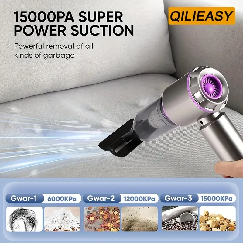 QILIEASY 4-in-1 Cordless Handheld Vacuum Cleaner