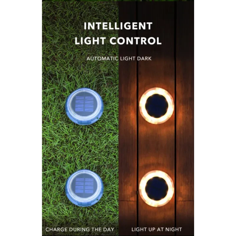 8Led Solar LED Light Outdoor Lawn Lamp Garden Light Courtyard Garden Decoration Solar Sensor Step Street Light For Porch Patio