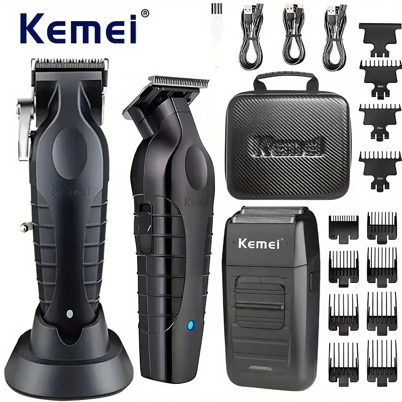 Kemei Professional Hair Clipper Kit for Men