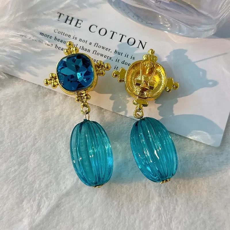 Real Gold Matte Gold Chinese Style Earrings