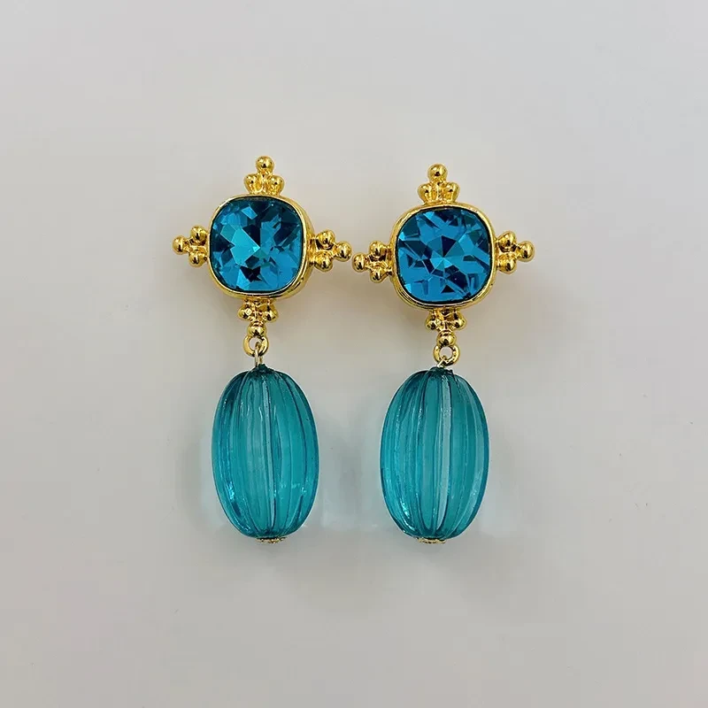 Real Gold Matte Gold Chinese Style Earrings