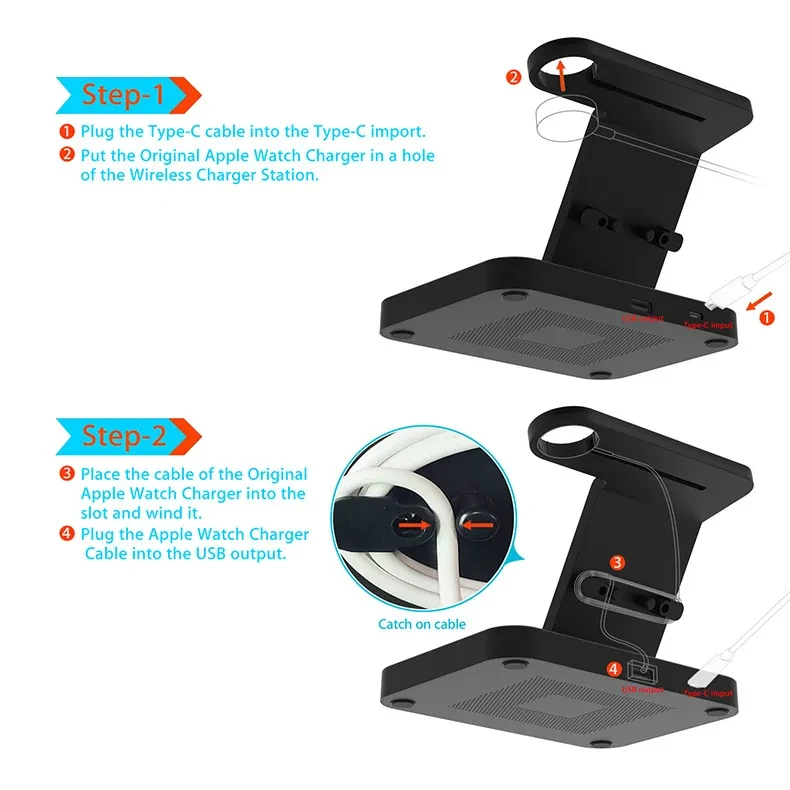 Wireless Charging Fast Charging Three-in-one Vertical Wireless Charger