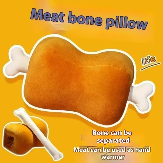 Creative Meat Bones Cute Funny Throw Pillow Plush Toy