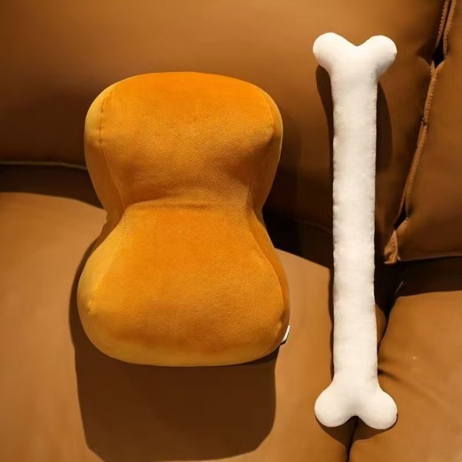 Creative Meat Bones Cute Funny Throw Pillow Plush Toy