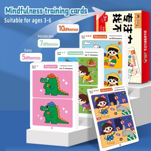 Erasable Concentration Training Find Different Cards