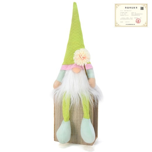 Home Decoration Faceless Doll Green