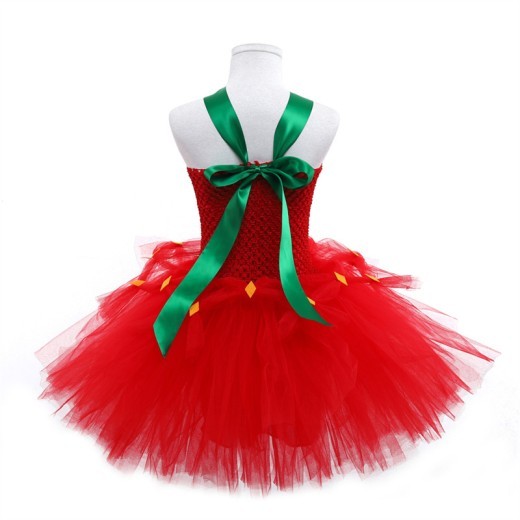 Children's Birthday Girls' Red Princess Dress