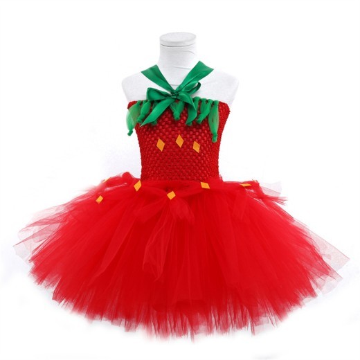 Children's Birthday Girls' Red Princess Dress