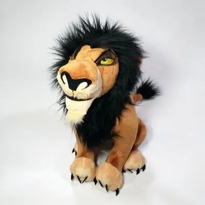 Original Disney The Lion King Scar Soft Stuffed Animal Doll  High-Quality Plush Toy