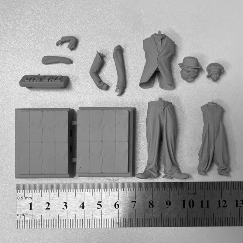1/24 Scale Charlie Chaplin Movie Artist Resin Figure Assembled Model Kit