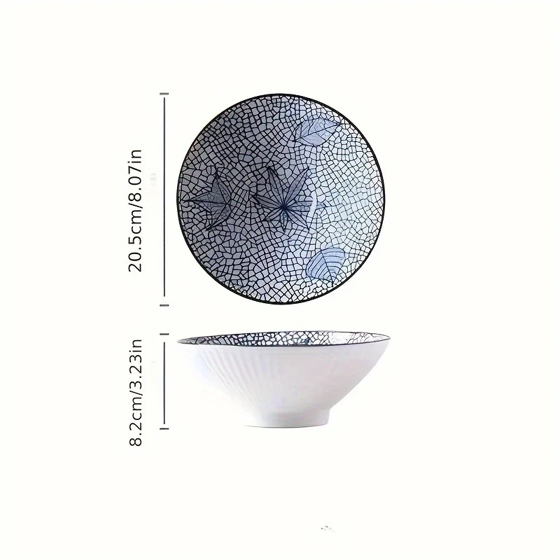 4pcs Ceramic Bowl - Tall Ceramic Plate