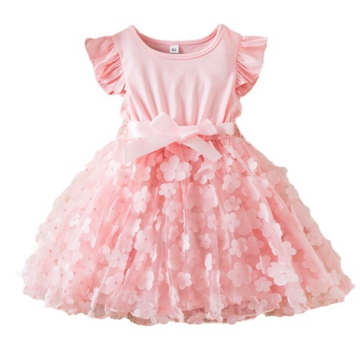 Girls' Fashion Personality Butterfly Mesh Dress