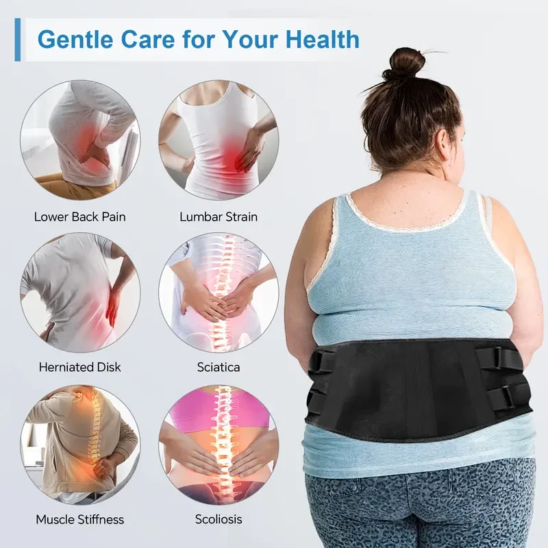 AISZG Heated Massage Waist Belt with Dual Motors