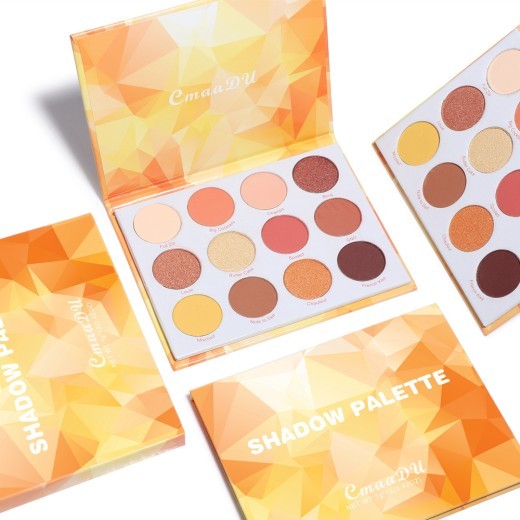 12-Color Matte And Metallic Glitter Eyeshadow Palette