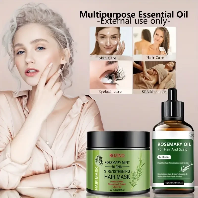 2pcs Rosemary Hair Mask Hair Care