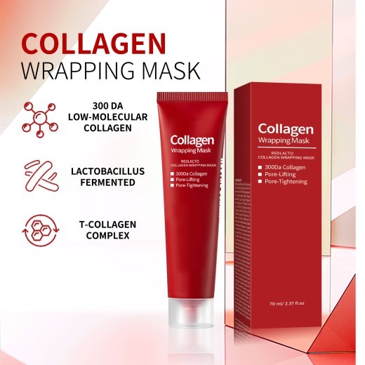 Red Lactic Acid Collagen Mask Brightening And Moisturizing